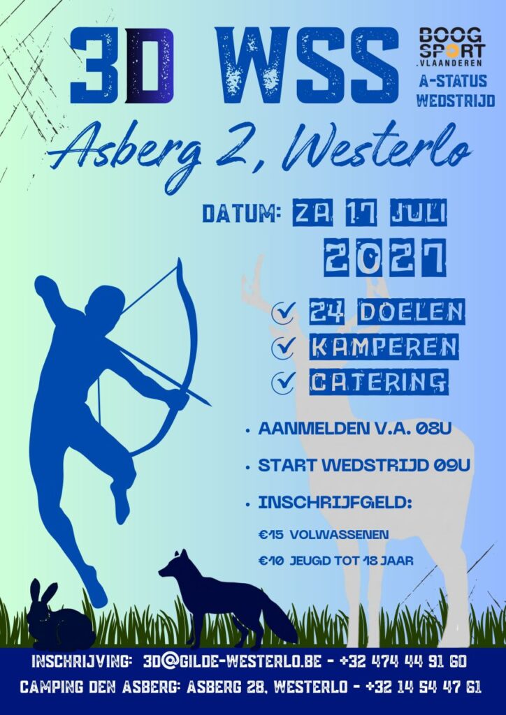 Agenda 3d wss westerlo 3d wedstrijd 17 jul 2027 klein