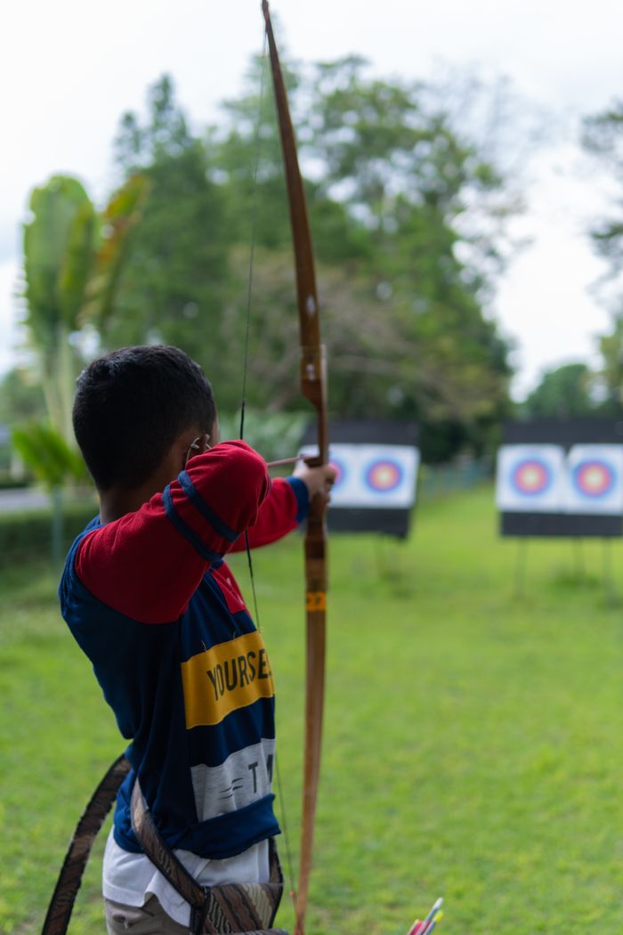 The Art of Drawing Readers In: Your attractive post title goes here A young boy practices archery outdoors, aiming at targets in Yogyakarta, Indonesia.